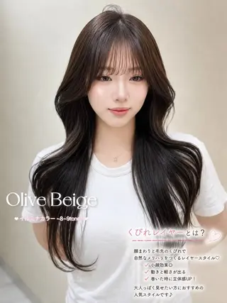 ロング 大人韓国レイヤ ー特化|角岡泉希🩶のヘアスタイル