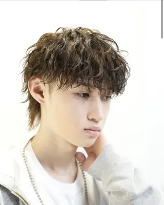 パーマ メンズ特化/短髪 石飛皓平のヘアスタイル