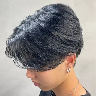 ミディアム パーマ ヘアアレンジ メンズ fifth 石川 凪のヘアスタイル
