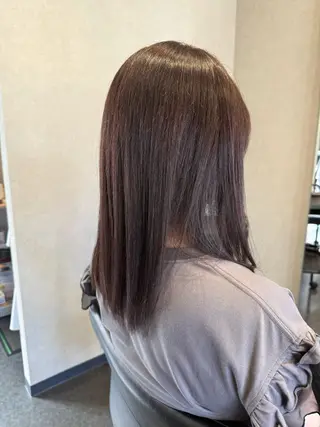 セミロング 髪質改善⚡️カラー 🍀武久 誠🍀のヘアスタイル