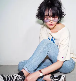 ショート カラー パーマ 上條 航平のヘアスタイル
