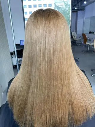 セミロング 髪質改善色素改善特化 keiのヘアスタイル
