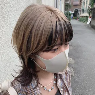 ショート カラー スダユーヤ 💫推しカラーウルフのヘアスタイル