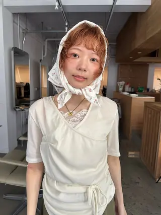 ショート カラー パーマ カットモデル募集中 ／HARUKA🎀のヘアスタイル