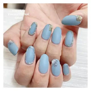 ミディアム ネイル 🐾enen style 🐾のネイルデザイン