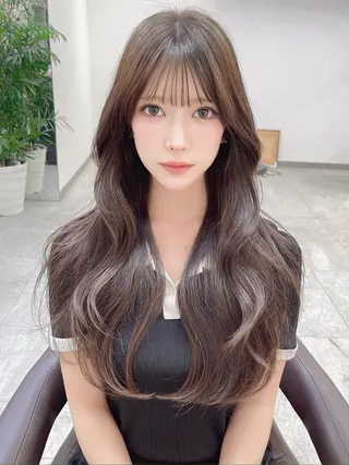 ロング 韓国風レイヤー 犬塚 優介のヘアスタイル