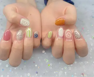 ネイル ハイネイル 自宅サロンのネイルデザイン
