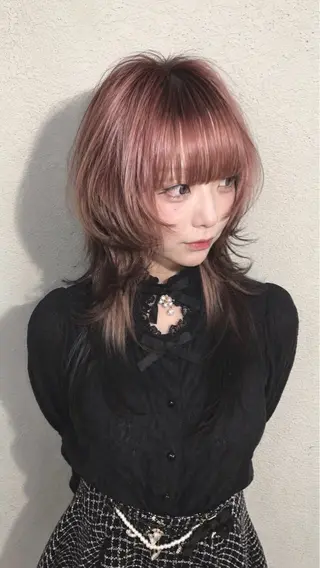 ロング カラー 似合わせ痩せるカット 透明感カラー/たけるのヘアスタイル