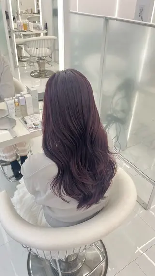 ロング カラー ブリーチカラー COA YUZUのヘアスタイル