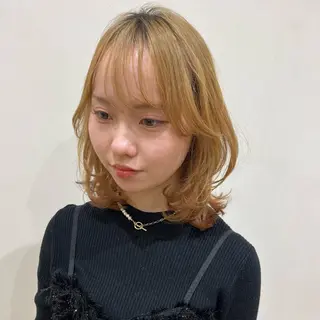 ミディアム 宮成 佳歩のヘアスタイル