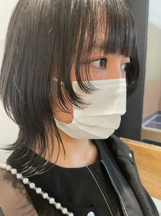 ミディアム カラー EIGHT MAYUのヘアスタイル
