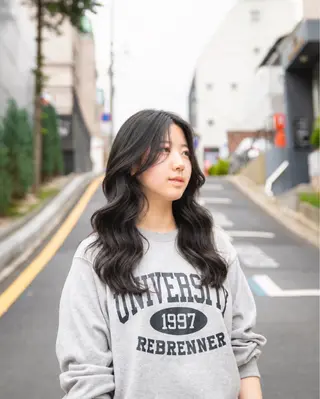 ロング YUTO 韓国美容師 레이어드컷,韓国ヘアのヘアスタイル