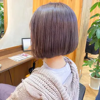 ミディアム カラー 前川 朋香のヘアスタイル