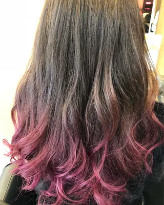 セミロング カラー 浅川 実行のヘアスタイル