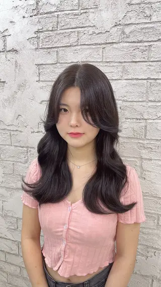 ロング カラー メイク指名NO1りこ カットモデル募集中のヘアスタイル