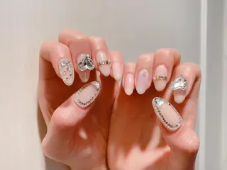 ネイル 24時まで❤︎韓国、 ワンホンネイルのネイルデザイン