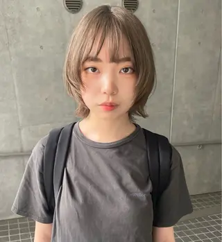 ミディアム カラー 🌈メンズパーマ🌈 メンズカットアリサのヘアスタイル