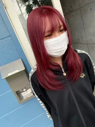 ミディアム カラー レイヤー💧艶髪 💧Syotaのヘアスタイル