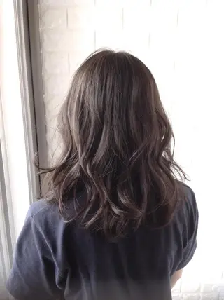 ミディアム カラー 髪質改善縮毛矯正 美容師✂️山崎竜二のヘアスタイル