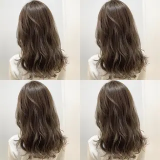 ミディアム カラー 澤村 志織のヘアスタイル