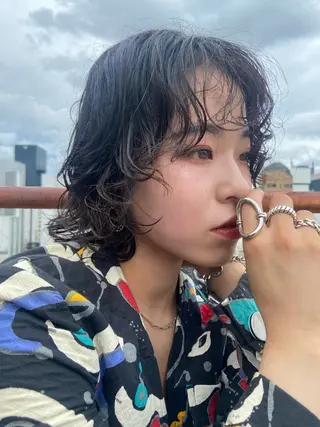 ミディアム パーマ 🌼似合わせのプロ 心斎橋/rena🌼のマツエク・マツパデザイン