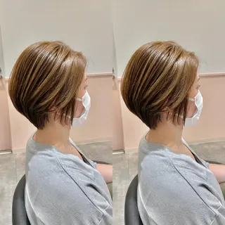ショート 【ショートヘア】 岡 那輝のヘアスタイル
