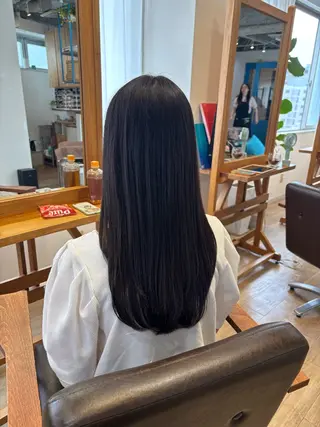 ロング パーマ RINNO🌷透明感 カラー/髪質改善のヘアスタイル