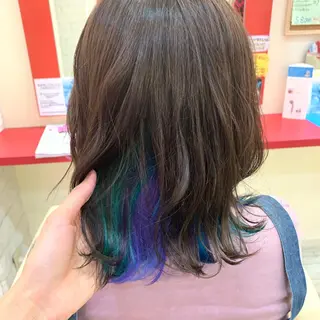 ミディアム カラー 櫻井 なんなのヘアスタイル