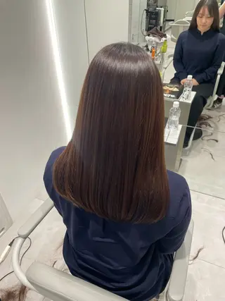 セミロング レイヤー♡ショート 石川優奈のヘアスタイル