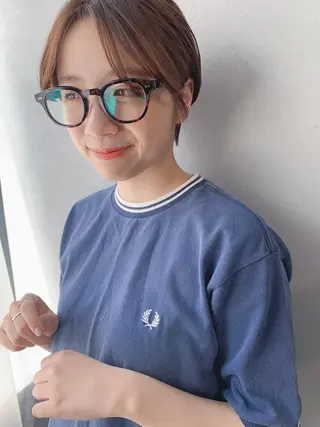 ショート ボブパーマコテ巻き風 パーマNo1深江秀平のヘアスタイル