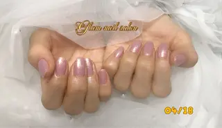 ネイル 🫧えび シンプルデザイン🫧のネイルデザイン