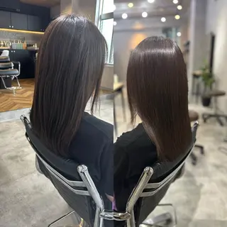 セミロング 【縮毛矯正髪質改善】 中山健太のヘアスタイル