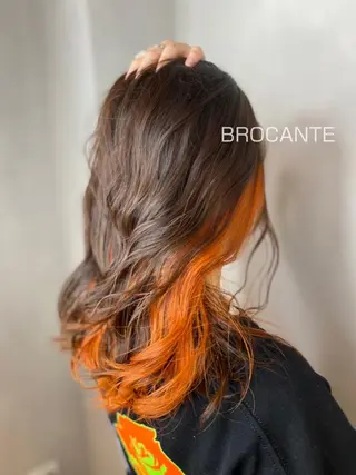 セミロング カラー BROCANTE立川 karasawa.nのヘアスタイル