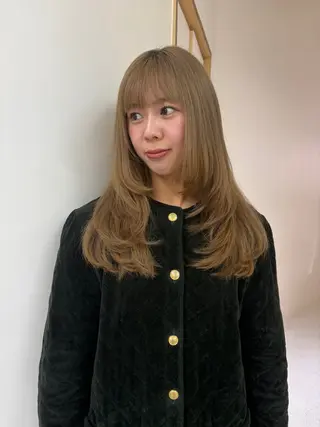 ロング 田中 樹奈のヘアスタイル