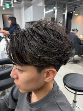 ショート パーマ指名率No1 メンズ特化ケイトのヘアスタイル