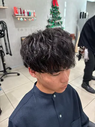 ショート パーマ メンズ 💠メンズ縮毛矯正 /パーマ💠林慶太のヘアスタイル