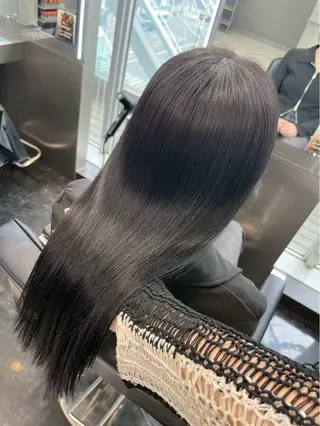 ロング カラー パーマ 色落ちまで盛れる 💟まなみのヘアスタイル