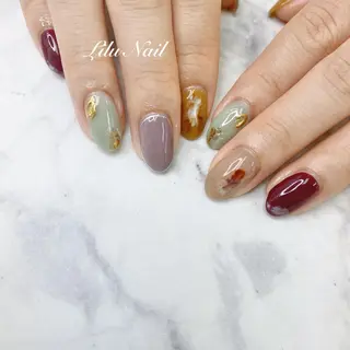 ネイル モチの良さ◉ フィルインネイル♡のネイルデザイン