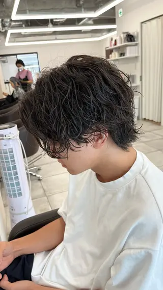 ショート パーマ メンズ 🏆メンズヘア特化 🥇代表りんぺーのヘアスタイル
