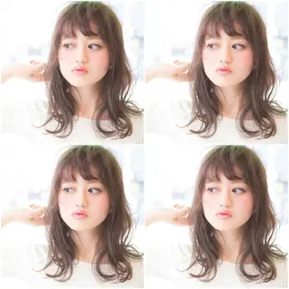 セミロング カラー タナカ *歴10年以上*のヘアスタイル