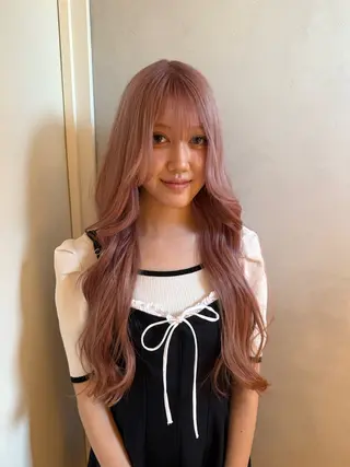 ロング ブリーチカラー特化 梅田中崎町/あかりのヘアスタイル