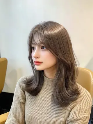ミディアム 髪質改善・ 縮毛矯正・清水天空のヘアスタイル