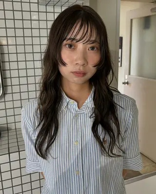 ロング カラー オト/レイヤー/ Wカラーのヘアスタイル