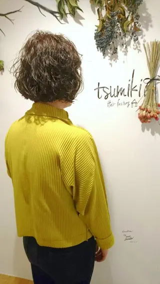 ショート パーマ 30.40代大人 ショート✨️井上雄輝のヘアスタイル