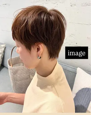 ショート 吉祥寺Yuuka韓国 ハイトーンカラー🎀のヘアスタイル