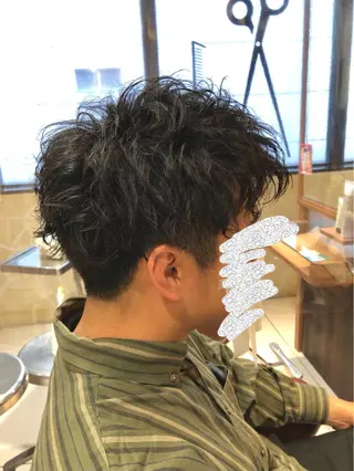 パーマ メンズ 大人メンズヘア アドバイザーkaiのヘアスタイル