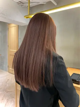 ロング 似合わせレイヤー ＆縮毛矯正のヘアスタイル
