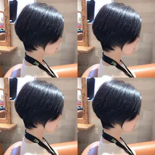 ショート カラー レイヤー×艶髪特化 マネージャー安藤光司のヘアスタイル
