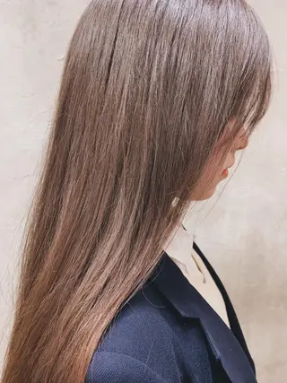 セミロング カラー パーマ ボブパーマコテ巻き風 パーマNo1深江秀平のヘアスタイル