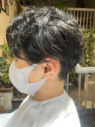 パーマ メンズ 佐藤 良祐のヘアスタイル